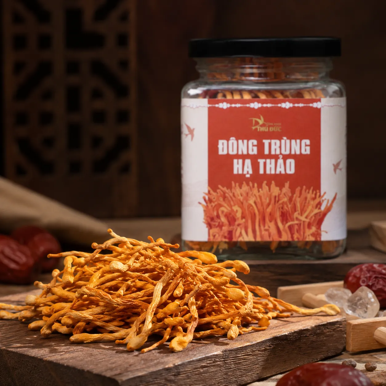 Hũ 10 Gram Đông Trùng Hạ Thảo Sấy Thăng Hoa